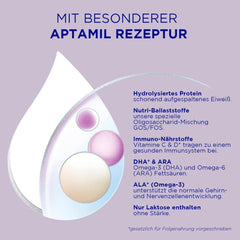 Aptamil HA 2 – Pokračovací mléko po 6 měsících, s Omega 3 a 6, DHA, ARA a ALA, bez laktózy, bez palmového oleje, dětská výživa, sušené mléko, 1 x 800 g (balení 4 ks)