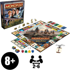 Stolní hra Monopoly Harry Potter Edition, rodinná hra pro 2 až 6 hráčů, věk 8+ – německá verze