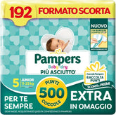 Pampers Baby Dry Junior velikost 5 (11-25 kg), 192 plen Mother and Child Naty Shop