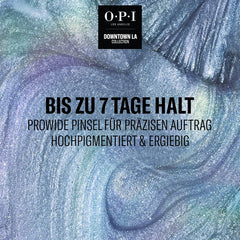 Oja OPI Nail Lacquer în nuanțe de albastru și verde – Oja cu uscare rapidă, rezistentă la ciobire și de lungă durată – durează până la 7 zile – cu pensulă ProWide extra-lată