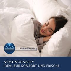 Péřová přikrývka Billerbeck - E04 Gold Edition - Přikrývka pro všechna roční období - 135 X 200 Cm Přikrývka z pravého prachového peří - Střední úroveň hřejivosti Přikrývky a přikrývky Naty Shop