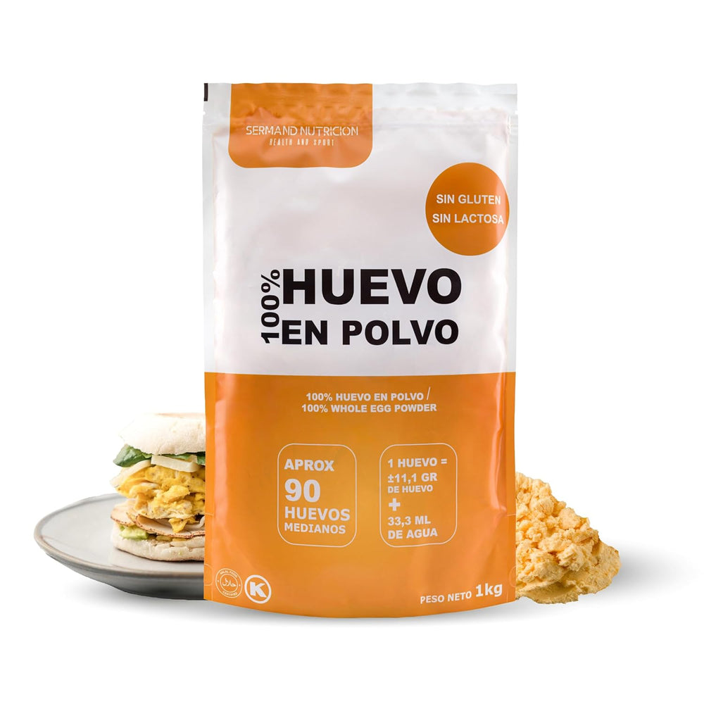 Eipulver aus Freilandeiern (1kg) | Pasteurisiertes Vollei Pulver | Ohne Zusatztoffe | Bez lepku a bez laktózy | Vakuumverpackung im Zip-Beutel