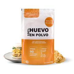Eipulver aus Freilandeiern (1kg) | Pasteurisiertes Vollei Pulver | Ohne Zusatztoffe | Bez lepku a bez laktózy | Vakuumverpackung im Zip-Beutel