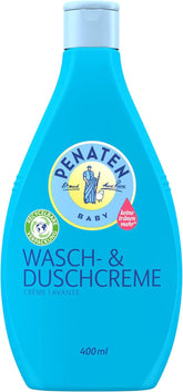 PENATEN Wash & Shower Cream (400 ml), sprchový gel a šampon pro kojence, formulovaný bez parabenů a barviv Mother and Child Naty Shop Mycí a sprchový krém