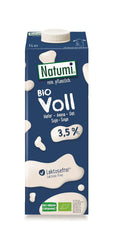 Natumi Bio Hafer Barista, 8 x 1L - bez laktózy, Aufschäumbar, Barista-Style, Bio, Hergestellt mit deutschem Hafer, Vegan, Milchfreie Milchfreie Alternative