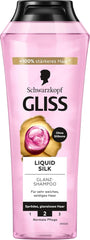 Gliss Shampoo Liquid Silk (250 ml), pro křehké a matné vlasy Sprcha a koupel Naty Shop