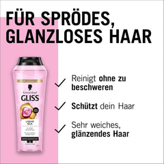 Gliss Shampoo Liquid Silk (250 ml), pro křehké a matné vlasy Sprcha a koupel Naty Shop