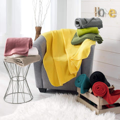 Douceur D'Intérieur, Milou starožitná růžová fleecová deka, 125 X 150 Cm Douceur d'Intérieur Postele a přikrývky