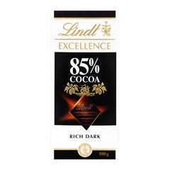 Lindt Čokoláda | Tyčinka EXCELLENCE 85% kakaa | 100 g | Extra tmavá čokoláda | Veganská čokoládová tyčinka