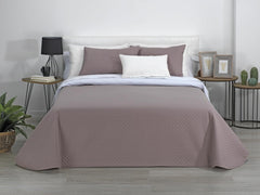 Estoralis | AVA | Oboustranná butiková přikrývka | Pro všechna roční období | Barva - Bílá/Taupe | Pro postel 180 cm. (270 X 270 Cm. Ancho X Alto) | Prošívaná přikrývka Přikrývky a přikrývky Naty Shop Výchozí název