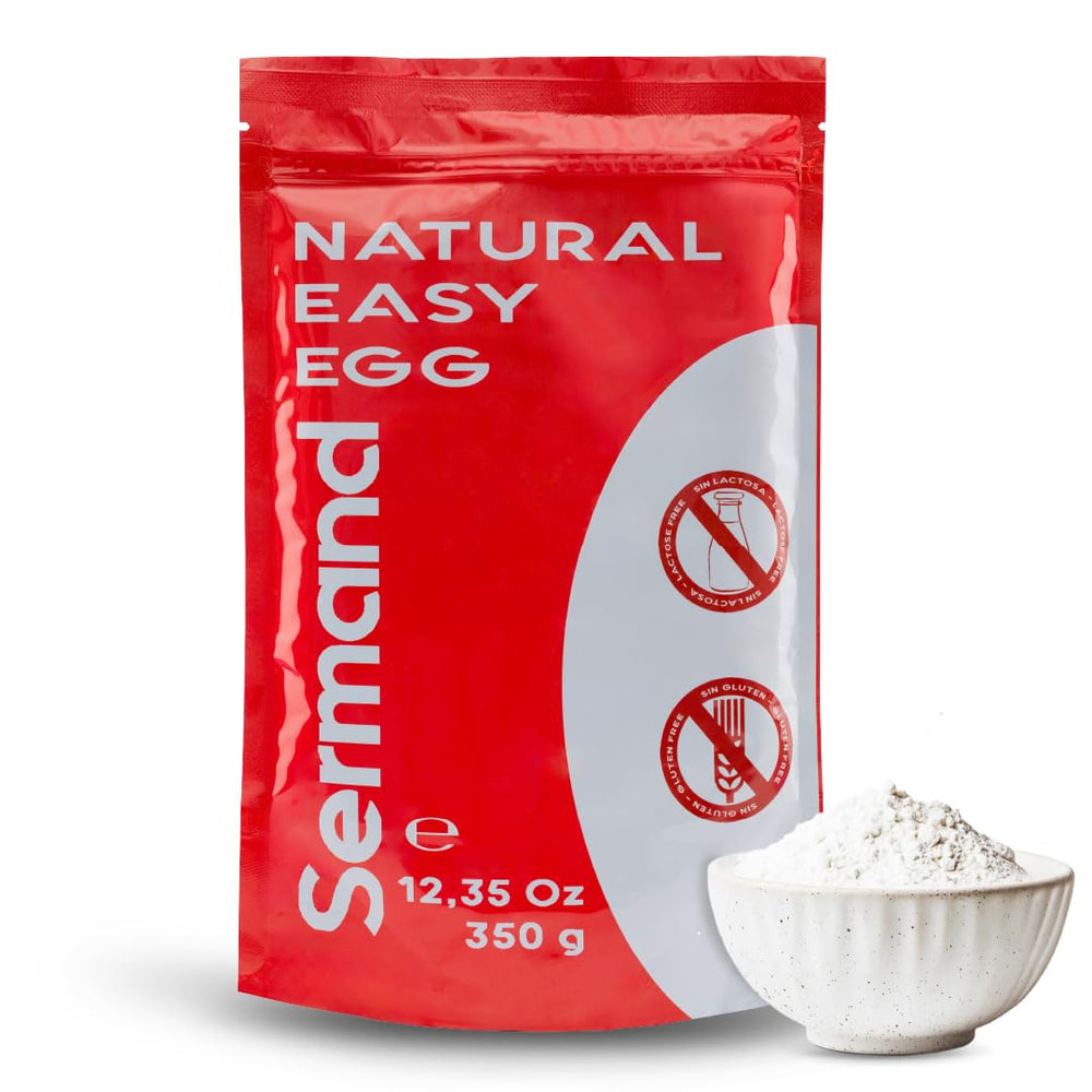 Eiweißpulver für Baiser (350 g) | Pasteurisiertes Eiklar | Getrocknetes Eiweiß | Bez laktózy Bez lepku | V wiederverschließbarem Zip-Beutel