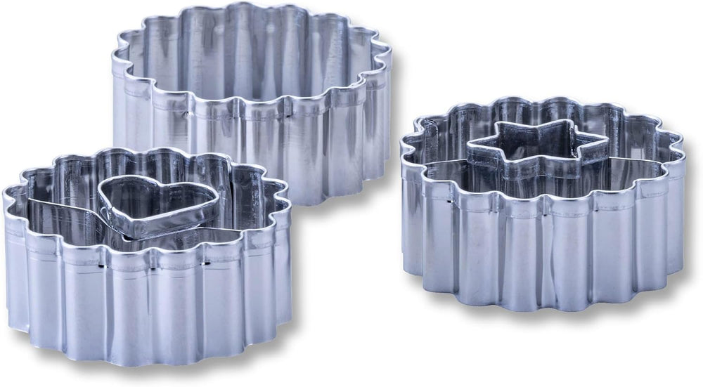 Zenker Ausstecher-Set Linzer Herz und Stern aus Edelstahl – Perfekt für Weihnachtskekse, 3-teilig, inkl. Geschenkverpackung, spülmaschinengeeignet und rostfrei – The Christmas Candy Shop