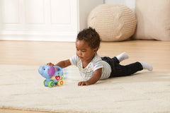 Vtech Baby Little Pushing Elephant - Jucărie interactivă pentru împins și jucat - Cu cântece, melodii, propoziții și sunete - Pentru copii cu vârsta cuprinsă între 6-36 luni Jucarii Bebe Naty Shop