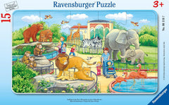 Dětské puzzle Ravensburger - 06116 Zoo Trip - 15dílný rámeček na puzzle pro děti od 3 let Puzzle Naty Shop Single