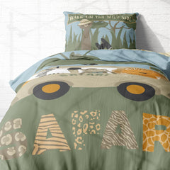 Sada dětského povlečení, zvířátka, 100% bavlna se zipem Povlečení - dětské Naty Shop