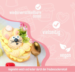 DECOCINO Organic Sprinkle Pearls - 60 grame - Sprinkles din dextroză organică Sprinkles Naty Shop