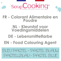 Scrapcooking, práškové potravinářské barvivo, pastelová modrá, 5 gramů Naty Shop