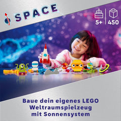 LEGO Classic Creative Space Planets Model stavby sluneční soustavy pro děti Vesmírná hračka s raketovou vesmírnou lodí Planety a mimozemšťané Dárek pro děti 5leté chlapce a dívky 11037 Stavebnice Beuche den LEGO-Store