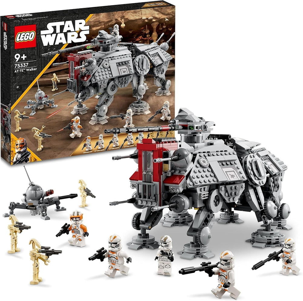 Stavebnice LEGO Star Wars At-Te Walker mobilní model minifigurek obsahující 3 klonové vojáky, bitevní droidy a trpasličího pavoučího droida 75337 Stavebnice Besuche den LEGO-Store Single