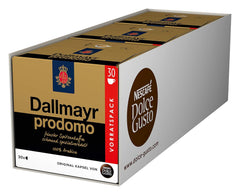 Dallmayr Prodomo, XXL-Vorratsbox & Latte Macchiato Vorratsbox 90 Kaffeekapseln (Aromatischer Espresso, 3-Schichten -Köstlichkeit aus feinem Milchschaum