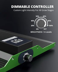 VIPARSPECTRA P1000 LED Grow Light Full Spectrum 2024 LED Grow Light 0%-100% Stmívatelné pro skleníky Pokojové rostliny Sazenice Zelenina Květiny Pěstovací stany 60x60cm a 80x80cm