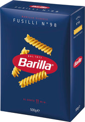 Těstoviny Barilla Classic Fusilli č. 98 z vysoce kvalitní tvrdé pšenice, vždy al dente, Chilli, Spaghetti, Fusilli, Penne, Ital, 500g
