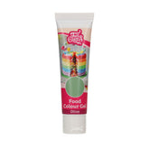 Colorant alimentar Funcakes Gel Olive: Colorant alimentar foarte concentrat pentru aluat, cremă, fondant și marțipan. Dozare ușoară. Picătură individuală pentru a crea culori vibrante. Halal. 30 g.