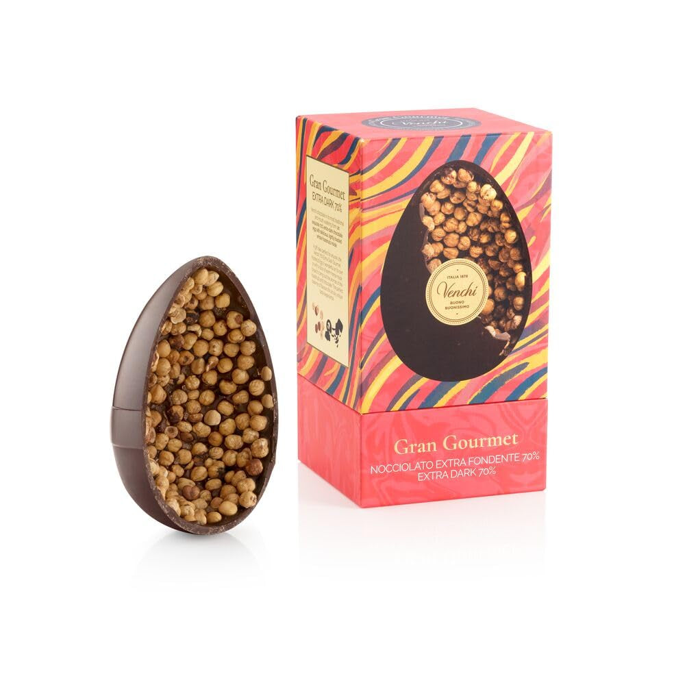 Venchi, Ou de ciocolată, 70% aromă de ciocolată neagră extra, 540 grame Bomboane de Ciocolata Naty Shop Default Title