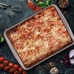 Relaxdays pekáč, nepřilnavý, 4 litry, uhlíková ocel, hnědé Formy a pečící plechy Naty Shop