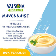 Sójová rostlinná majonéza bez vajec, ideální pro vegany a vegetariány, univerzální v kuchyni, 4 x 150 ml