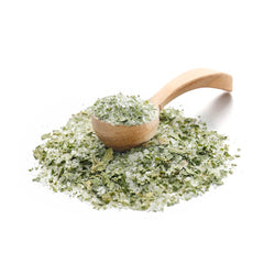 Ankerkraut Bärlauch Salz, Lecker Fleisch und Salat Verfeinern, Knoblauch-like Gesmack Aroma, Kräuter mit Gewürz zum Kochen, 110 g im Corkenglas