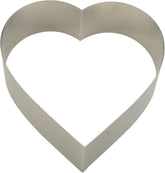 Tavă de copt Städter în formă de inimă, ø 26 cm, oțel inoxidabil - rezistentă la rugină, calitate profesională, ideală pentru prăjituri cu cremă, potrivită pentru mașina de spălat vase, include rețete, suprafață lucioasă