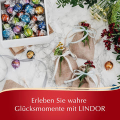 Lindt Čokoláda | Sortiment LINDOR | 1371 g | 110 lanýžů v jemné čokoládě s náplní rozplývající se v ústech | Dárek čokolády ke sdílení