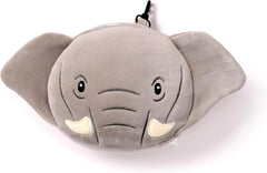 Pernă de călătorie, Rotundă, Din pluș, Elefant, Și mască pentru ochi, Unisex, O singură mărime, Unisex, Waist Unique Perne calatorie Naty Shop