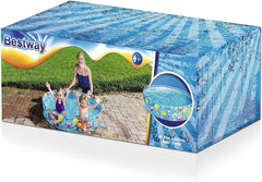 Dětský bazén Bestway FillN Fun, Sparking Sea, 122 x 25 cm, BW55028, Multicolor, 122 x 122 x 25 cm