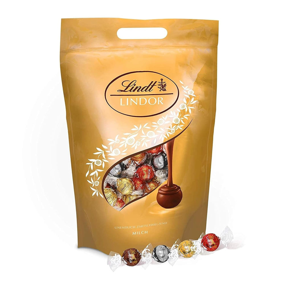 Lindt, mega balení, přibližně 160 čokoládových kuliček, různý sortiment, 2 kg čokoládové bonbóny Naty Shop