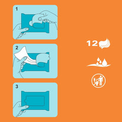 Șervețele umede Renova - 12 șervețele umede și parfumate