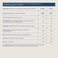 Müsli tyčinka s čokoládou a rozinkami z Amazonu, 192g