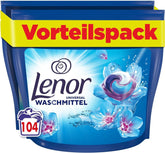 Detergent Lenor PODS All-In-1, 104 capsule, prospețime de 3 ori mai durabilă și curățenie profundă chiar și la spălarea la rece Naty Shop Model Nou