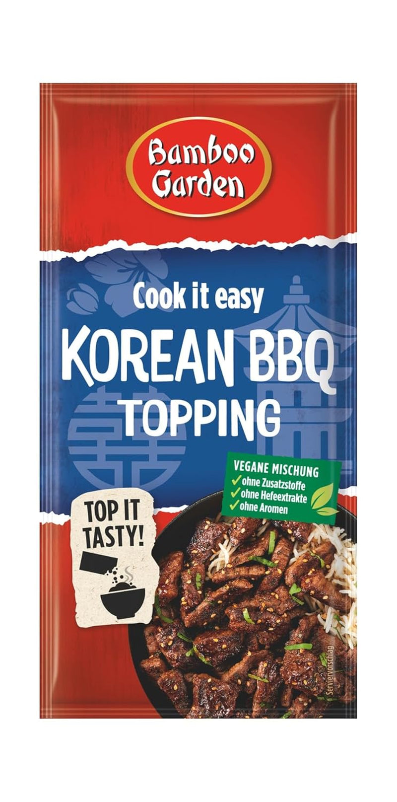Bambusová zahrada - korejská BBQ poleva | Gewürztopping zum Verfeinern von Koreanischen Grillgerichten | Vegan, přírodní ingredience | 15 g v sáčku