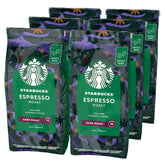STARBUCKS Espresso Roast, Dark Roast, celá kávová zrna Káva Naty Shop 6 x 200 gramů Bez přídavných aromat