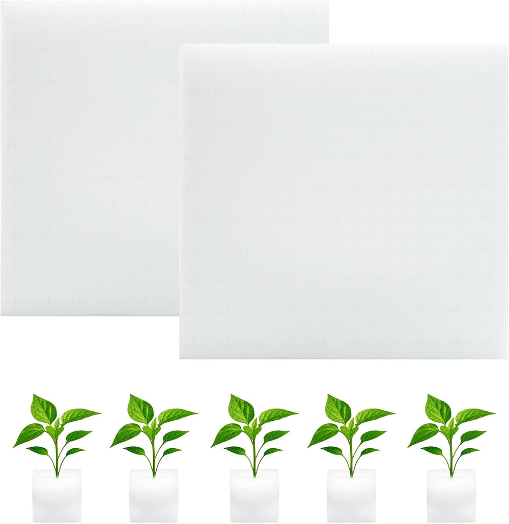 Rockwool, Propagace Rockwool, 2ks, Hydroponická houba, 200ks po nařezání - Alternativa pro skleník, klíčení semen a domácí zeleninu