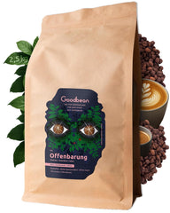 Revelația | Boabe de Espresso - Blânde și Armonioase | 2500g - 70% Arabica 30% Robusta | Pentru Espresso, Cappuccino și Espressoare Automate de Cafea | Boabe Întregi | Proaspăt Prăjite cu Curmale Prăjite