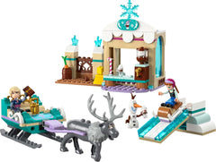 LEGO Ç€ Disney Frozen Dobrodružství na saních Anně, Stavebnice a fantasy sada, Čokoládový stojan s mini panenkami Annou, Kristoffem, Olafem a Svenem, Hračka princezna pro dívky od 4 let 43256 Stavebnice Besuche den LEGO-Store