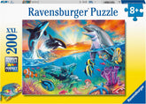 Ravensburger puzzle pentru copii - 12900 Ocean dwellers - Puzzle subacvatic pentru copii cu vârsta de peste 8 ani, cu 200 de piese în format XXL Puzzle Naty Shop Titlu implicit