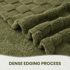 Útulná přikrývka Good Nite Načechraná přikrývka z pohovky Fleecová přehoz přes postel Útulná měkká zelená přikrývka Jaro Léto Podzim Zima Čtyři roční období (150X200 cm Olivově zelená) Postele a přikrývky Good Nite