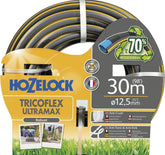 Furtun HOZELOCK - Ultramax 12,5 mm x 30 m, până la 70% PVC reciclat, robust, rezistent la intemperii, anti-răsucire, rezistent la îndoire și strivire, gri