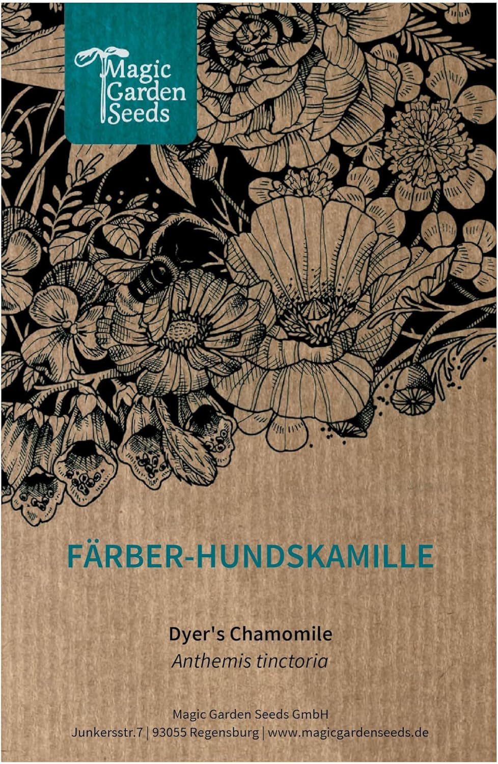 Heřmánek barvířský (Anthemis tinctoria) - asi 800 semen tradiční barvířské rostliny a vytrvalé divoké květiny