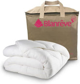 Blanrève - Přikrývka Aerelle Modrá - Velmi měkká - nadýchaná a pohodlná - Jednolůžko - Eco Responsible - Pohodlné vlákno se cítí dobře, 140 X 200 Cm Peřiny a přikrývky Naty Shop Bílá 140 X 200 Cm