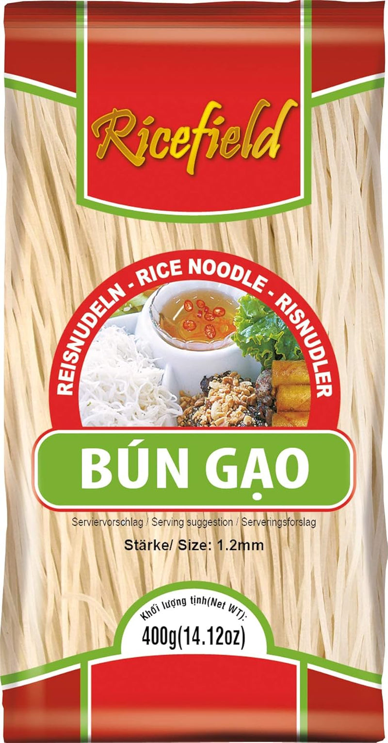 Rýžové nudle Ricefield, Vermicelli, 1,2 mm, Bun Gao (1 x 400 g)
